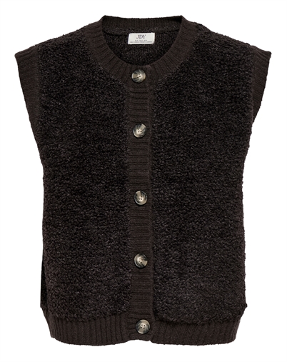 JDY - JDYEira Life On Button Vest - Chocolate Torte